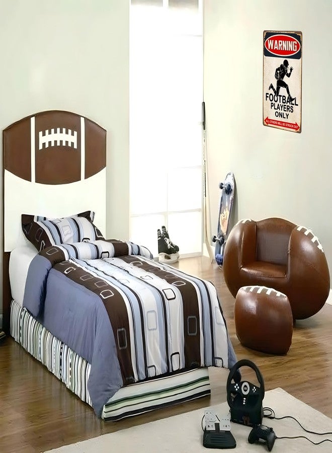 Crazysign Boys Football Gifts Funny Football Players Only Tin Sign for Boys Room Man Cave Wall Decor 8 X 12 Inch (3014) - Image 4